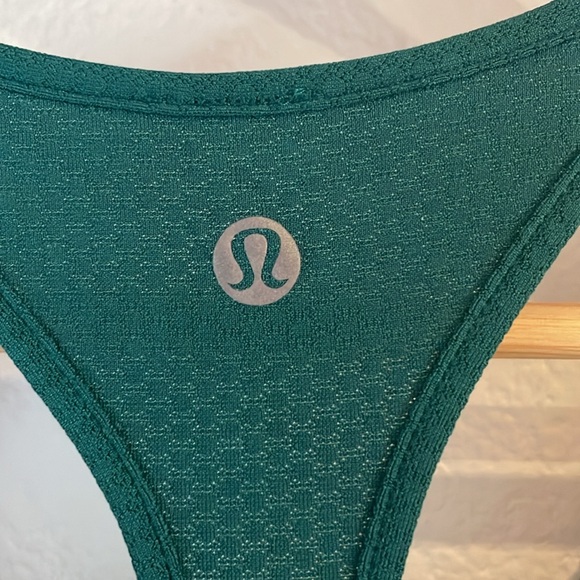 LuLuLemon All Sport Tanktop Sports Bra, Teal Green. Size 10 - Picture 7 of 9